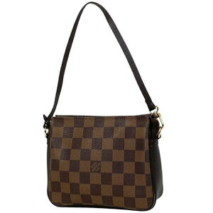 Louis Vuitton Makeup Cosmetic Accessory Pouch Damier Brown
